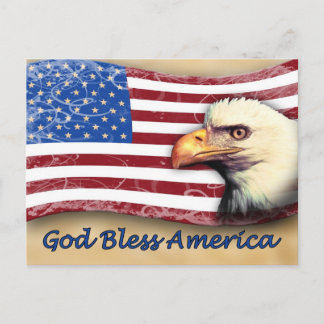 Cartão Postal América deus abençoe
