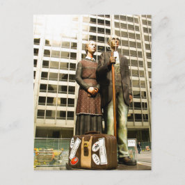 Cartão Postal América deus abençoe/Gótico Americano