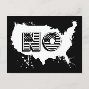 Cartão Postal América do Norte Não Resiste a Trump Grunge
