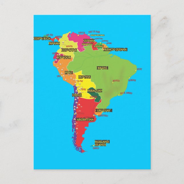 Cartão Postal América do Sul (Frente)