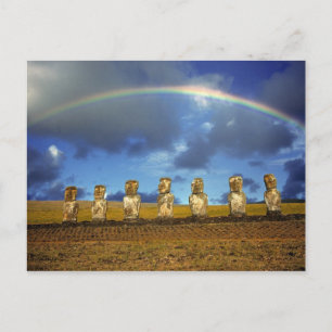 Cartão Postal América do Sul, Chile, Ilha Páscoa. O CHEIO