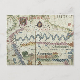 Cartão Postal América do Sul norte, detalhes do mundo