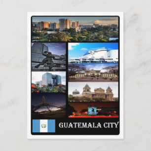 Cartão Postal América - Guatemala - Cidade da Guatemala - Mosai