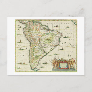 Cartão Postal America Pars Meridionalis, página 93 do Atlas Min