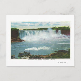 Cartão Postal American Falls Maid of the Mist View