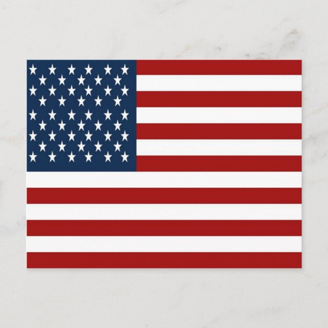 Cartão Postal American Flag (50 Stars) Postcard (Frente)