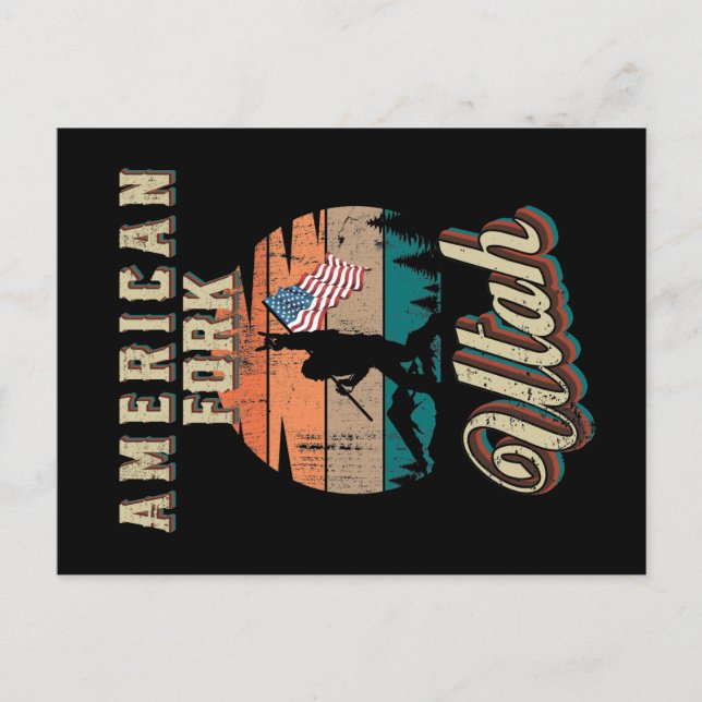 Cartão Postal American Fork Utah (Frente)