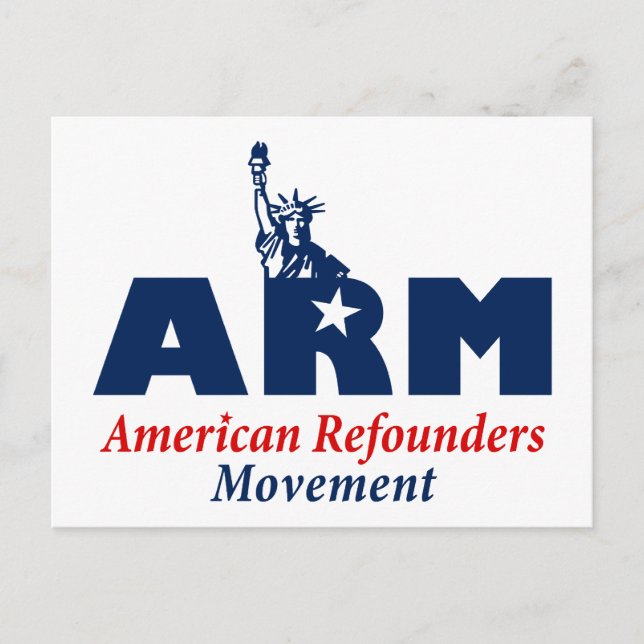 Cartão Postal American Refounders Movement (ARM) (Frente)