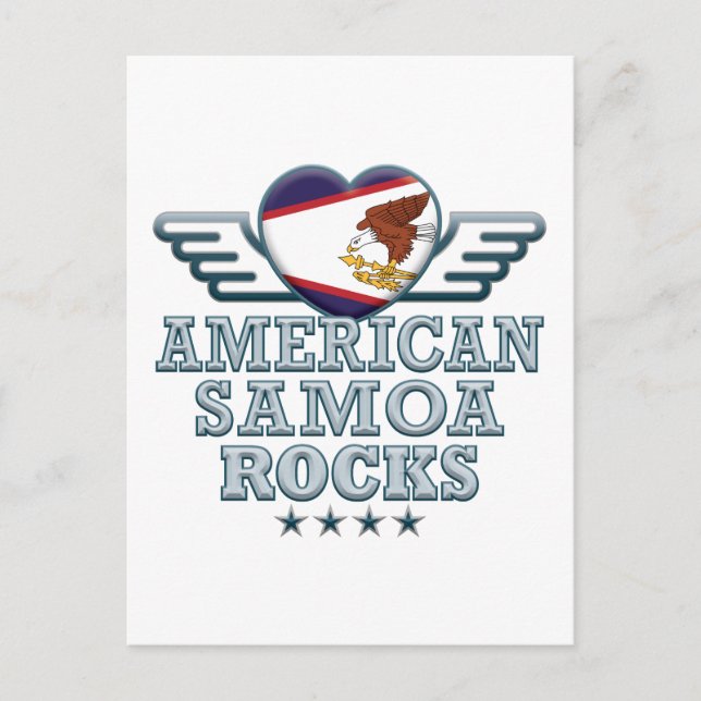 Cartão Postal American Samoa Rocks v2 (Frente)