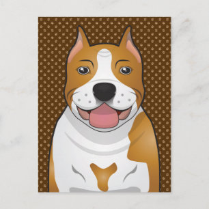Cartão Postal American Staffordshire Terrier (Amstaff)