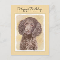 American Water Spaniel Painting - Arte Original de