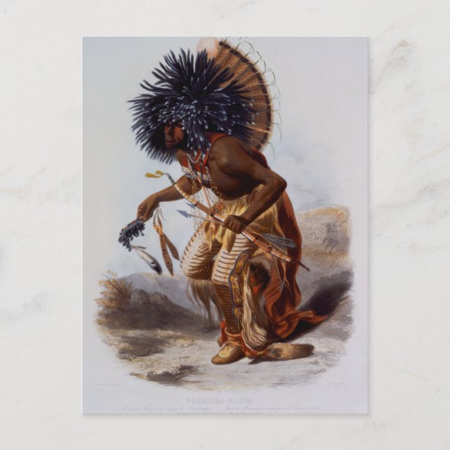 Cartão Postal Americano nativo (Frente)