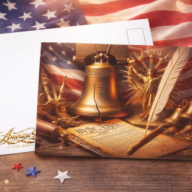 Cartão Postal America's 250th Semiquincentennial Holiday (Criador carregado)
