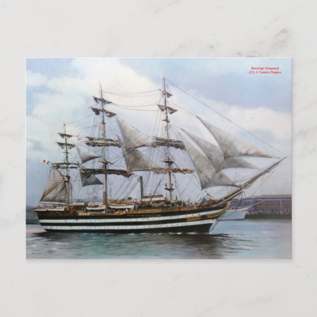 Cartão Postal Amerigo Vespucci (Frente)