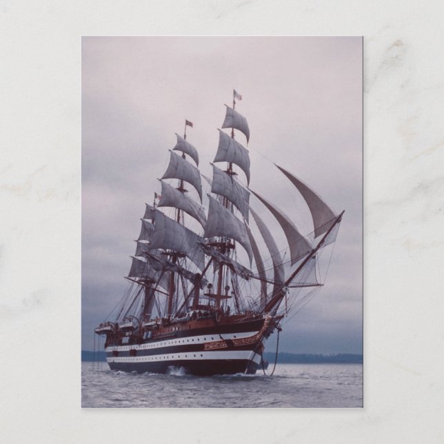 Cartão Postal Amerigo Vespucci", Itália (Frente)