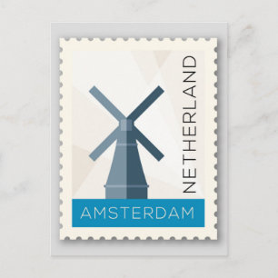 Cartão Postal Amesterdã Países Baixos