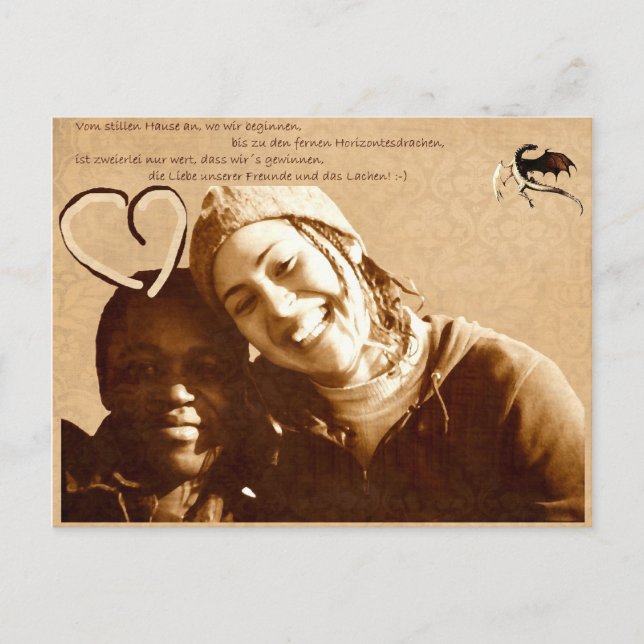 Cartão Postal Amigos (Frente)