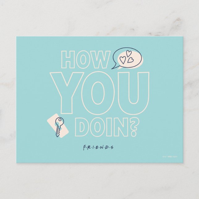Cartão Postal AMIGOS™ | Como Você Está? (Frente)