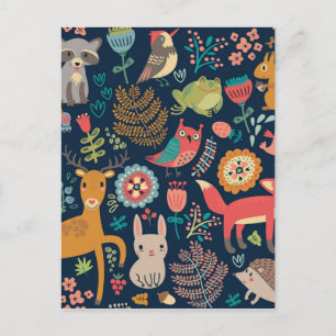 Cartão Postal Amigos da Floresta de Arte Folclórica