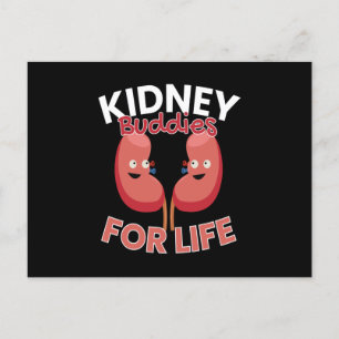 Cartão Postal Amigos De Rim Para Doações De Rins De Vida