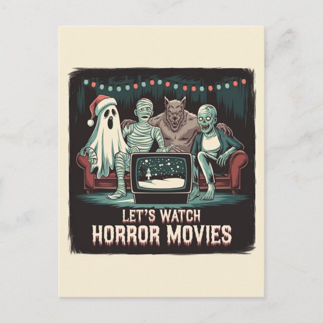 Cartão Postal Amigos do Cinema de Horror de Natal (Frente)