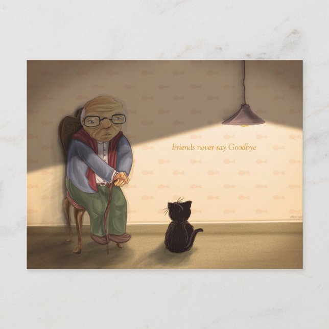 Cartão Postal Amigos nunca dizem adeus (Frente)