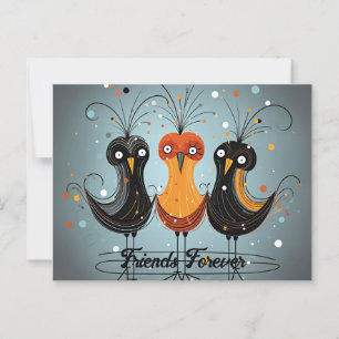 Cartão Postal Amigos para sempre