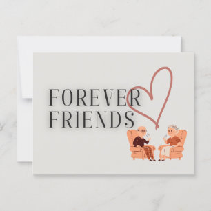 Cartão Postal Amigos para sempre: Cartão-postal Chá/Café