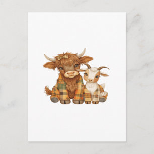Cartão Postal Amigos Plaid & Preciosos