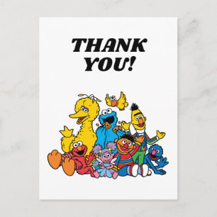 Cartão Postal Amigos Simples da Rua Sésamo 1º Aniversário