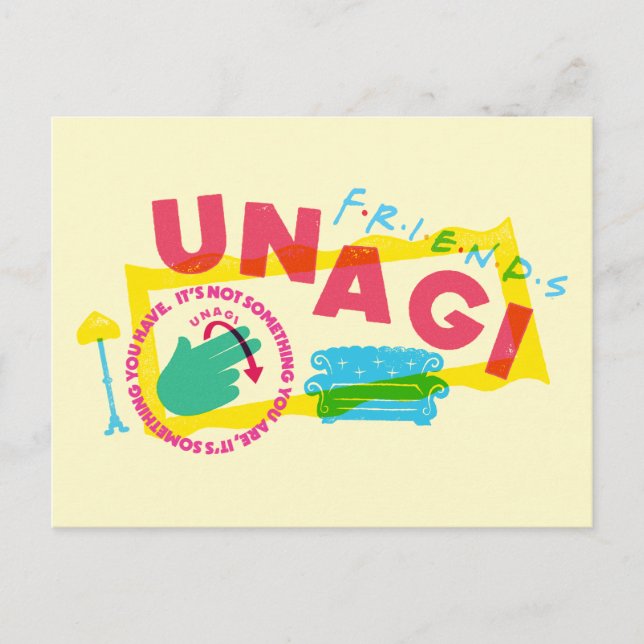 Cartão Postal AMIGOS™ Unagi (Frente)