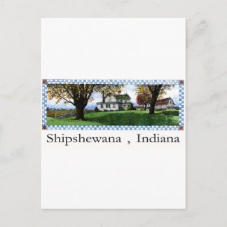 Cartão Postal Amish House Shipshewana Indiana