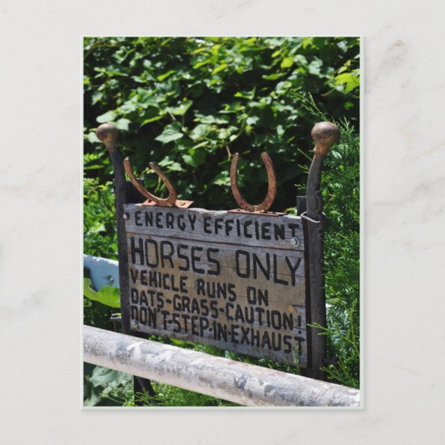 Cartão Postal Amish Parking (Frente)