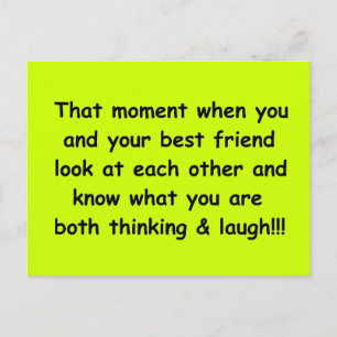 CARTÃO POSTAL AMIZADE ENGRAÇADA MOMENTOS DE MELHOR AMIGO OLHAM 