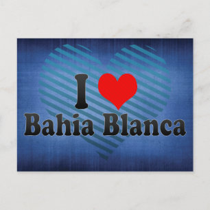 Cartão Postal Amo Bahia Blanca, Argentina