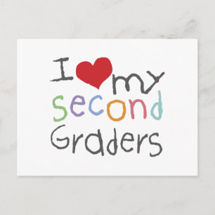 Cartão Postal Amo Meus Alunos da Segunda Série
