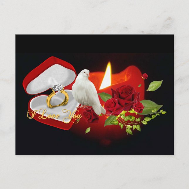 Cartão Postal Amo-te. (Frente)
