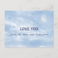 Amo-te à Lua e à Lua texturizada no Céu