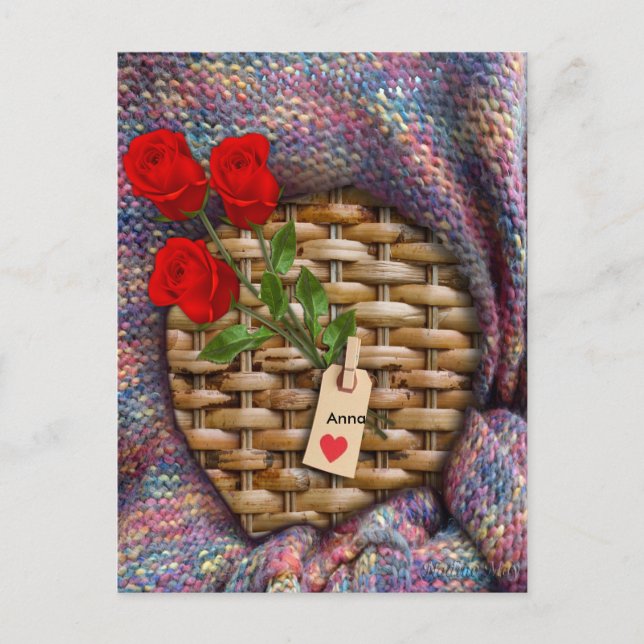 Cartão Postal Amo-te à Lua e Volta (Frente)