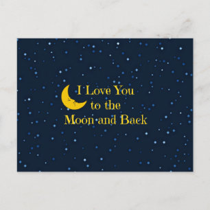 Cartão Postal Amo-te à Lua e Volta