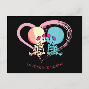 Cartão Postal Amo-te à morte por Dia de os namorados.