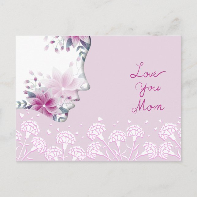 Cartão Postal Amo-Te Mãe (Frente)