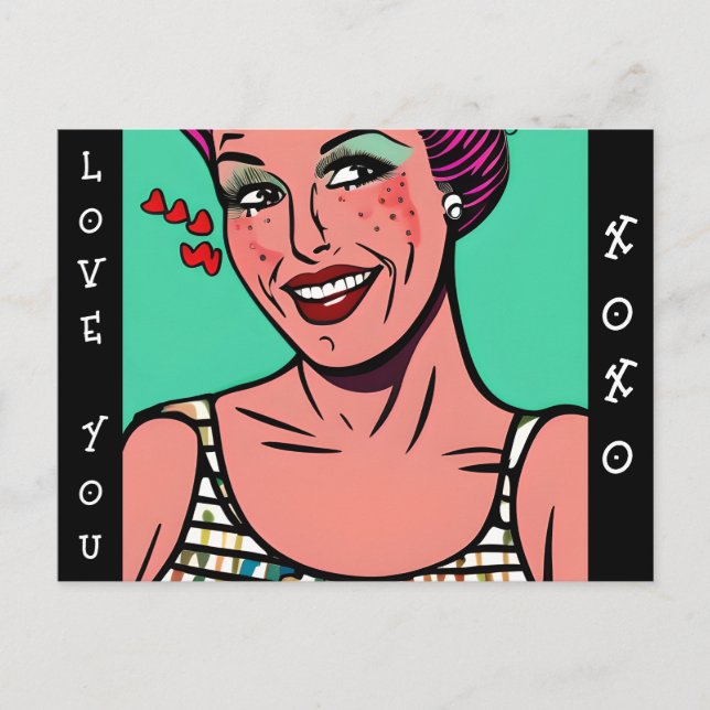 Cartão Postal Amo-Te, Xoxo. (Frente)