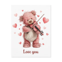 Amo Você Teddy com Violino