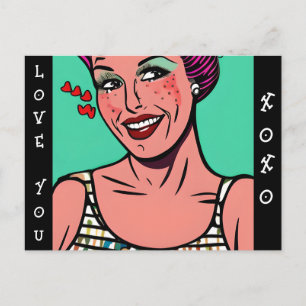 Cartão Postal Amo Você xoxo Saudade de Você
