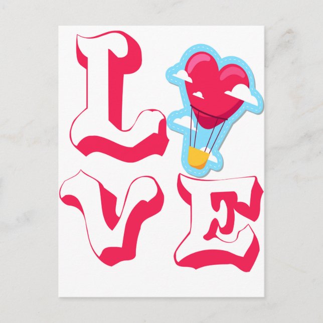 Cartão Postal amor (Frente)