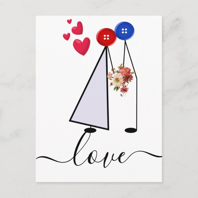 Cartão Postal amor (Frente)