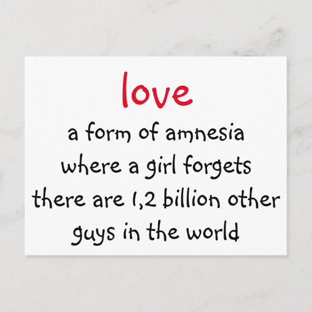 Cartão Postal amor (Frente)