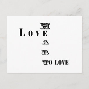 Cartão Postal Amor