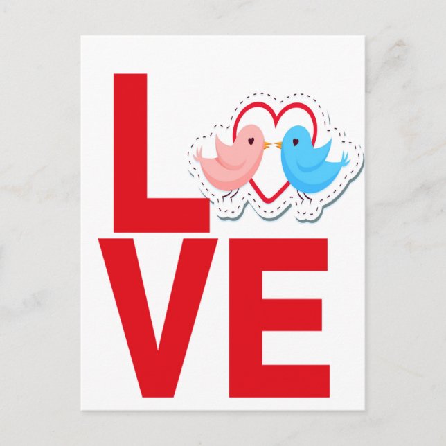 Cartão Postal amor (Frente)